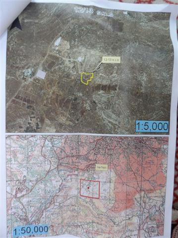 The Israeli occupation notifies 7 agricultural dunums with evection in the village of Wadi Rahhal