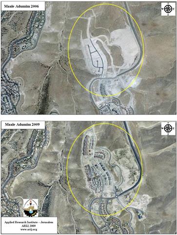 معهد اريج يرصد التوسعات الاستيطانية الاسرائيلية خلال الاعوام 2006- 2009