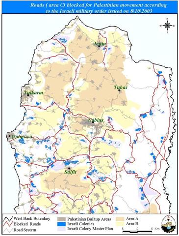 Cutting the northern arteries of the West Bank