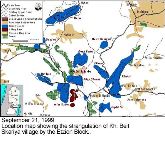 The Continuous Israeli Harassment to Kh. Beit  Skariya Village