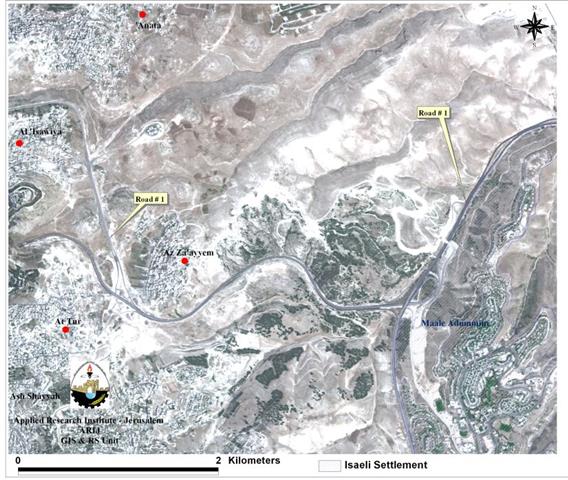 The establishment of a police station between Jerusalem and Ma’ale Adumim  “A step towards finding a settlement extension in favor of the E1 Plan !!! “