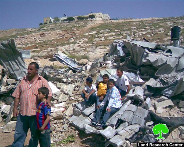 Israeli demolition of Palestinian homes continued in April 2009