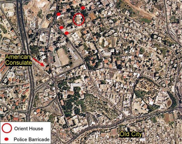 Sharon’s government re-occupies the Orient House, headquarters of Jerusalem governorate and other Palestinian institutions