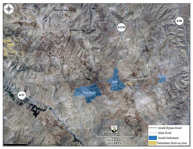 استهداف اخر لمنطقة الاغوار الفلسطينية