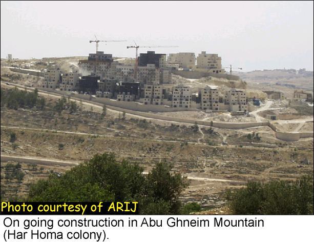 Israeli Colonization Continues Unhindered