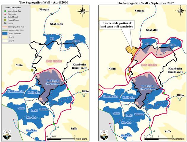 The Segregation Wall, an unlawful measure of Land Grab !!!  “The Case of Deir Qiddis village”