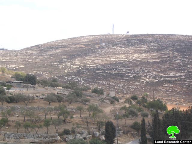 أعمال توسعية جديدة لمستعمرة ايتمار على حساب أراضي بلدة عقربا