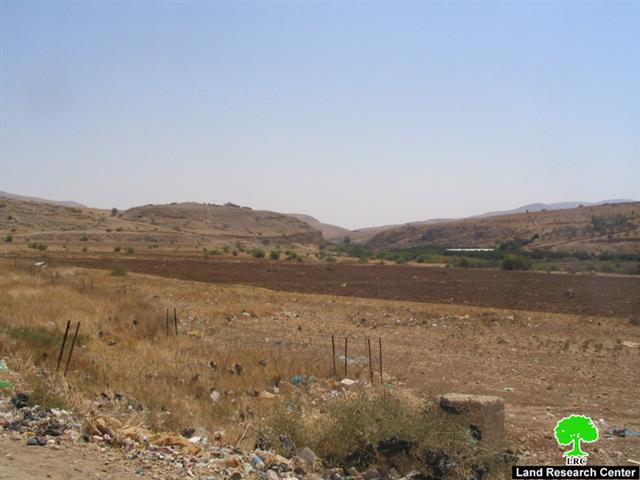 أمر عسكري بمصادرة 356 دونماً من الأغوار الشمالية