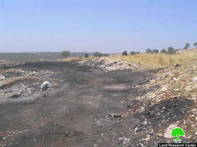 Israeli Colonists of Yetzhar set fire to Palestinian fields in Burin Village