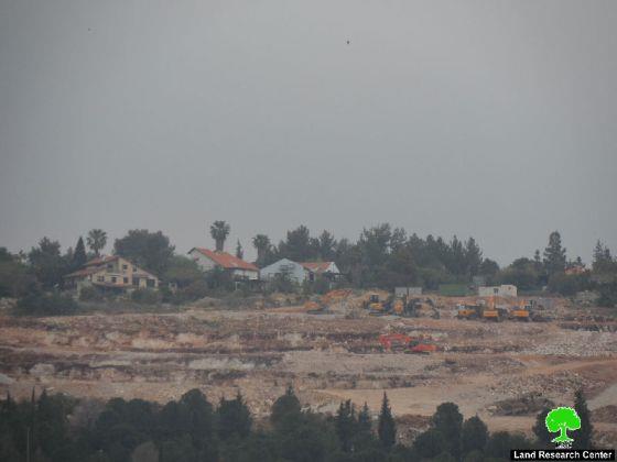 الاحتلال الإسرائيلي يواصل توسعة مستوطنة سلعيت في أراض كفر صور