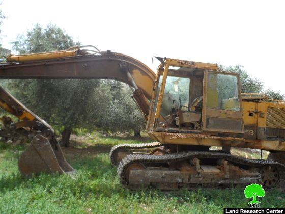 Setting 22 Dunums of Agricultural Lands Ablaze in Urif village -Nablus Governorate