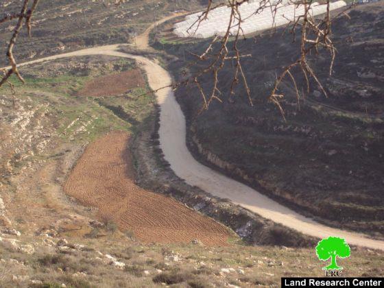 منع أهالي قريوت من استغلال 25 دونماً من أراضيهم الزراعية  في منطقة “الصراراة”