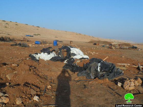 Demolishing a Number of Tents and Barns in Toubas Governorate