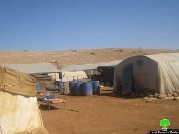 إخطار ثلاث عائلات بوقف البناء لمنشآتهم السكنية و الزراعية في الأغوار الشمالية