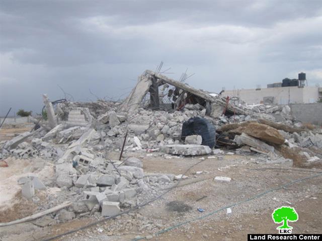Demolishing a residence in Jericho