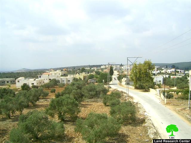 The Israeli occupation distributes stop-work orders in Barta’a village- Jenin governorate