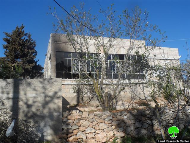 Setting fire to house and spraying enticing slogans in Ramallah