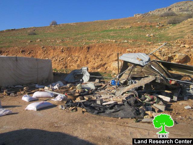 Demolition of three structures in Jericho