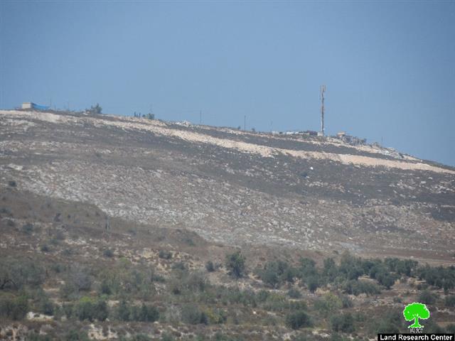 أعمال توسعة تشهدها مستعمرة ” براخا” على أراض قرية  بورين