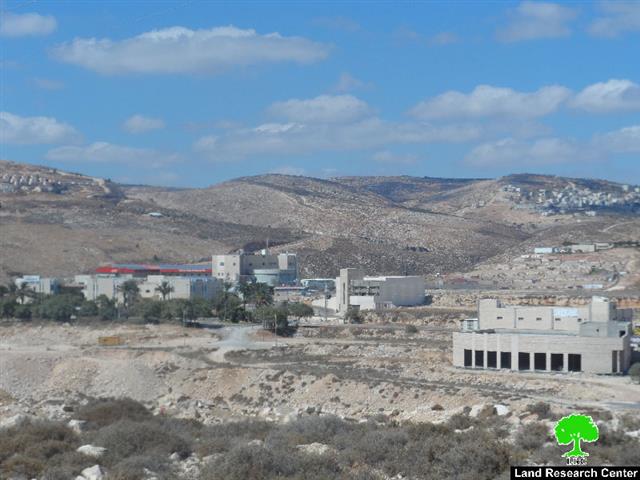 The industrial zone” Binyamin”; a source of pollution to the Palestinian nature