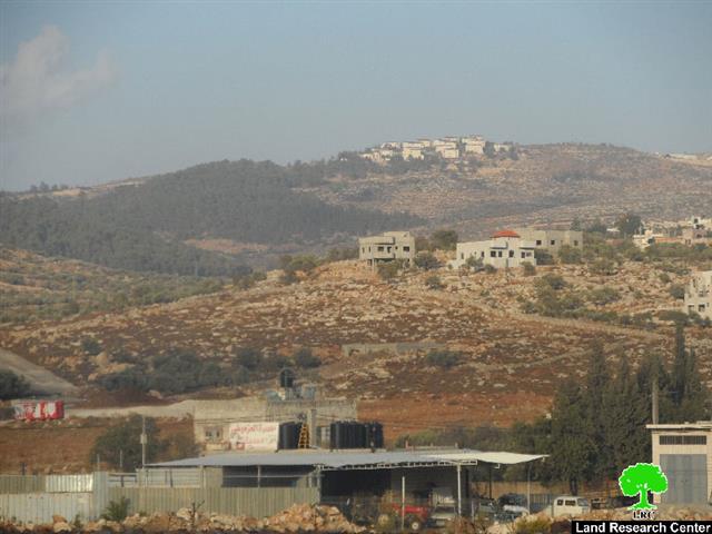 Colonist take over vast area from the village of Deir al-Hatab