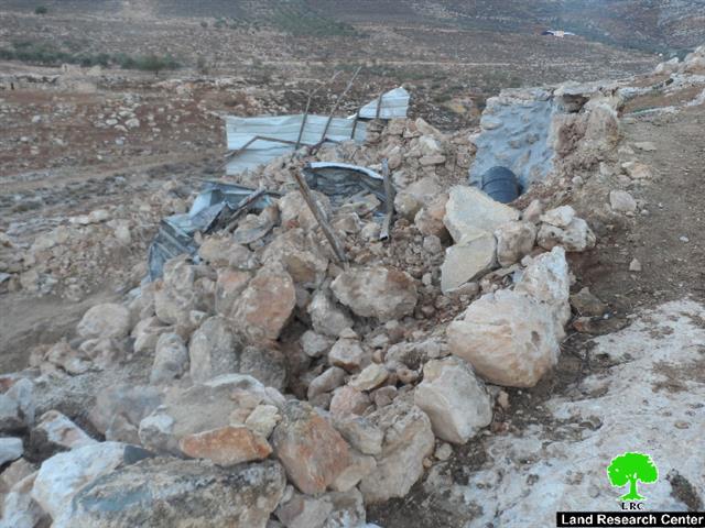 الاحتلال الإسرائيلي يستهدف خربة الطويل بعمليات الهدم مجدداً / محافظة نابلس