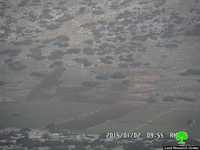 Confiscation of a vehicle and agricultural equipment in al-Tayasir village/ Tubas governorate