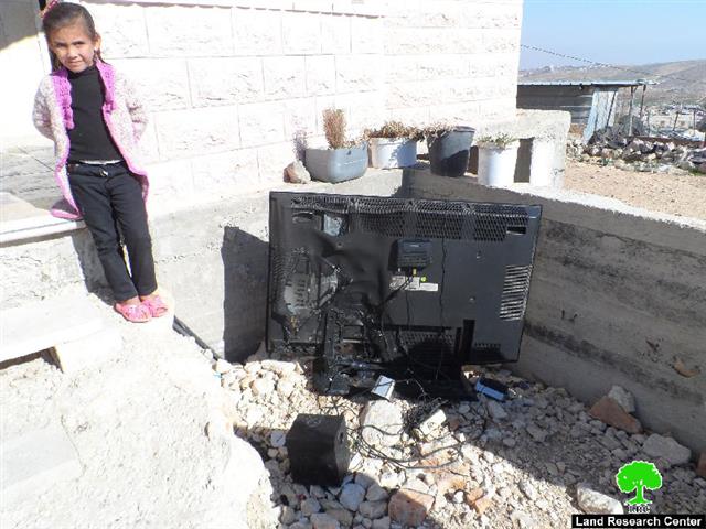 Colonists set fire to a house in Yatta village