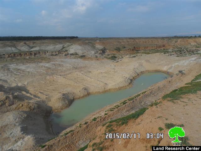 The Israeli occupation demolishes a water pool in Jericho