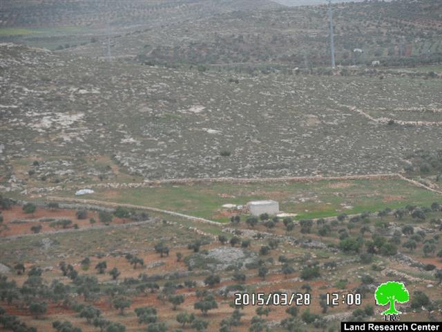 The Israeli occupation issues an evection order on lands in Qusra village