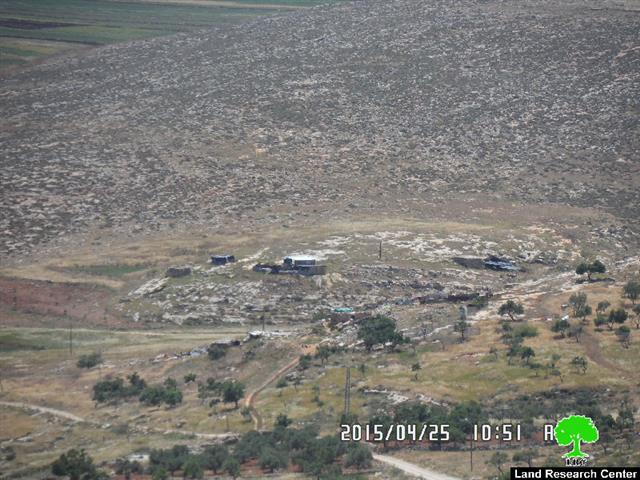 The Israeli occupation conducts military training in the Nablus area of Al-Taweel
