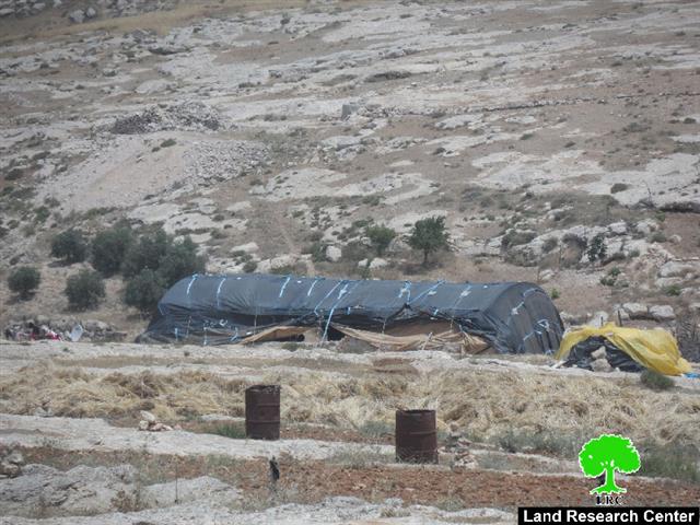 Stop-work and construction orders on agricultural and residential structures in Hebron