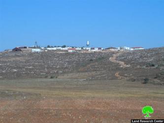 Banning the rehabilitation of 75 dunums in the Nablus village of Qusra