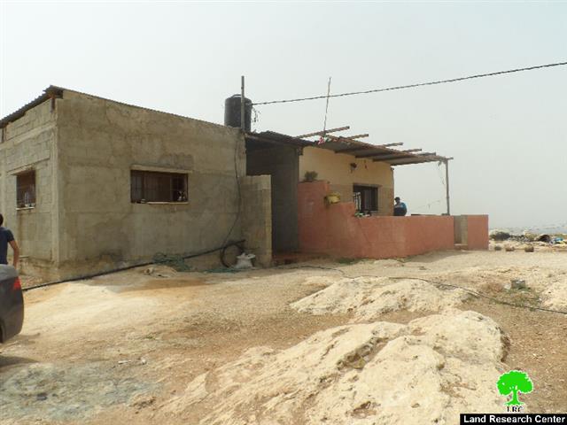 Stop-work order on structures in the Qalqiliya village of Jayyous