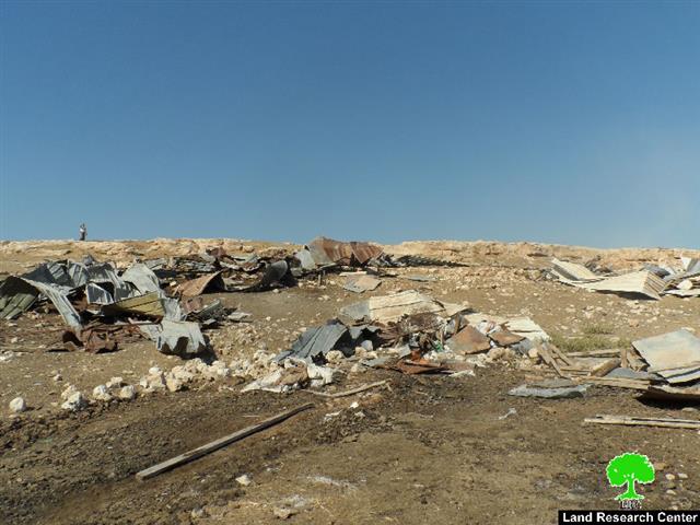 Demolition of structures in the Bedouin communities of Al-Ma’azi and Al-Khadtharyat