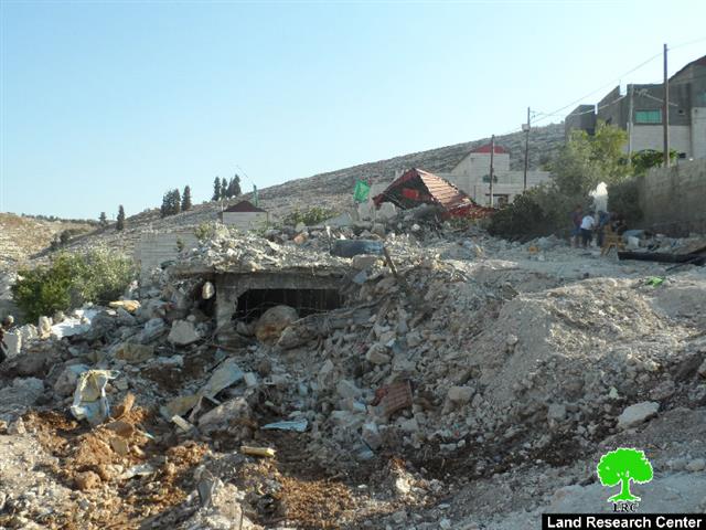 The Israeli occupation demolishes the residence of Abu Al-Hayja family in Jenin governorate