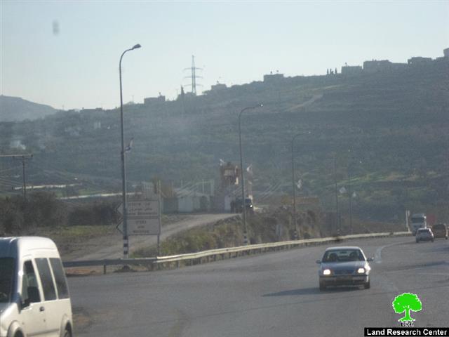 A new Israeli military base set up west Nablus city