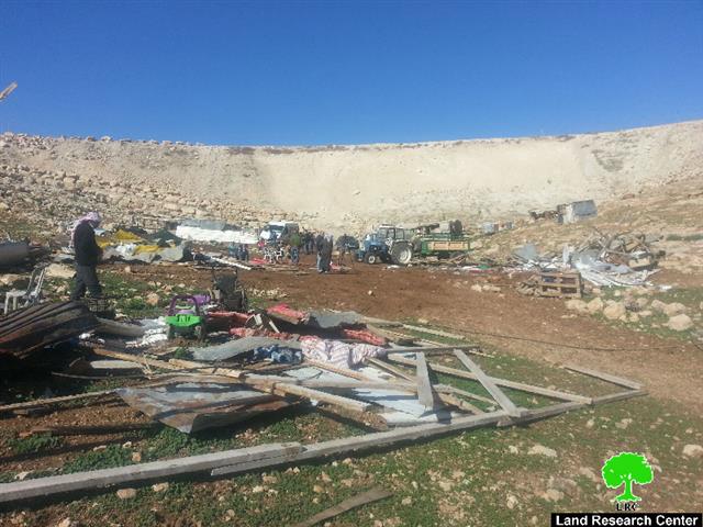 الاحتلال يهدم 6 منشآت في تجمع أبو نوار أحد التجمعات البدوية  في شرقي القدس المحتلة