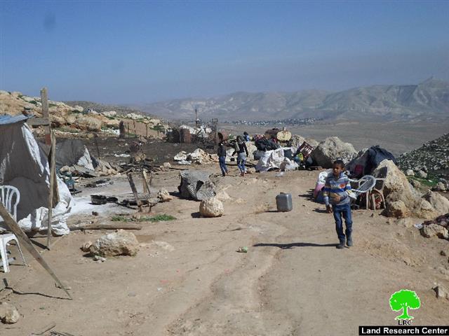 The Israeli Occupation Forces demolish the community of Arab AL-Zawahreh, south Nablus
