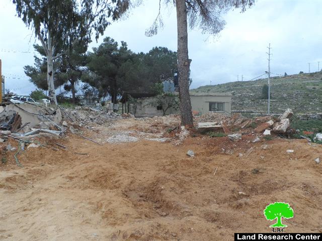 Israeli Occupation Forces demolish a park in the Nablus village of Zatara
