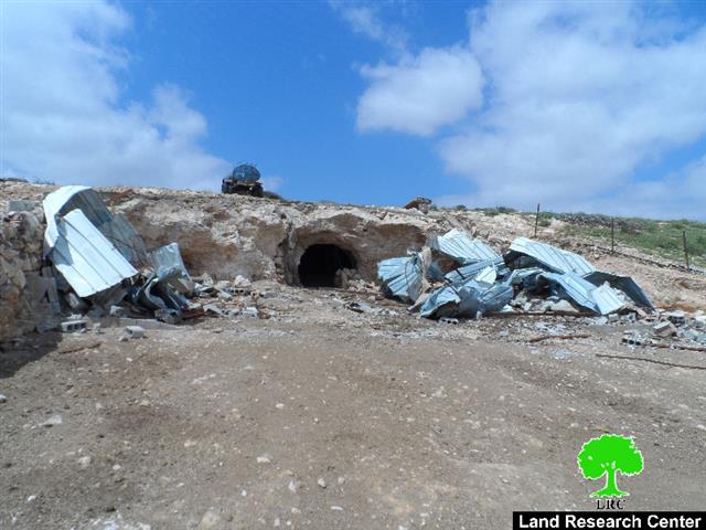 Israeli Occupation Forces demolish agricultural structure in Al-Tabban hamlet