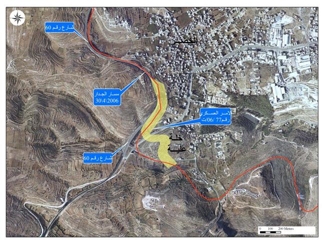 قوات الاحتلال الإسرائيلي تصادر مساحات واسعة من أراضي قريتي الخضر و أرطاس لصالح استكمال بناء جدار الفصل العنصري