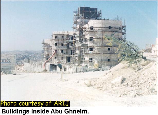 Construction at a New Location on Abu Ghnaim Mountain (Har Homa Settlement)