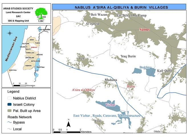 The Continuation of Attacks by Yetzhar Colonists against Palestinians in Nablus Governorate.