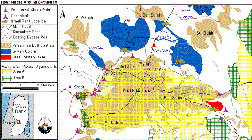 Recent Israeli Plan for Cantonizing the Palestinian Territories