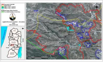 Beit Duqqu village lands are threatened by the Segregation Wall