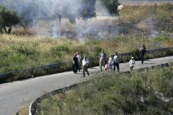 مستوطنو غلعاد زوهر يحرقون مزيداً من  الأراضي الزراعية الفلسطينية في قرى غرب مدينة نابلس
