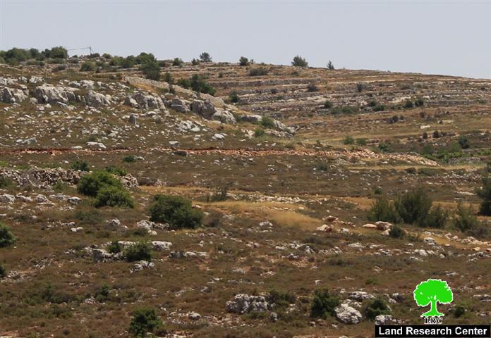 شق طريق زراعي  في أراضي واد الغويط في قرية الخضر / محافظة بيت لحم