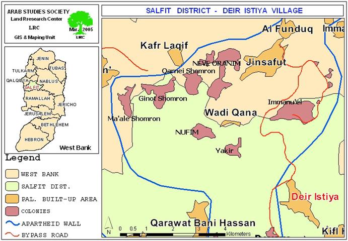 Israeli ongoing ativities against the village of Deir Istiya
