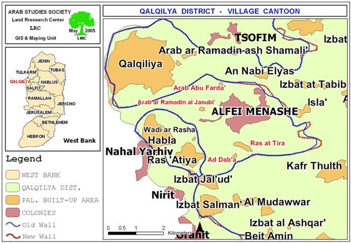Total ghettoiztion of four Palestinain villages in Qalqiliya governorate